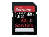 Sandisk Карта памяти SDHC 32Gb Class 10 Extreme SDSDXN-032G-G46 60Mb/s