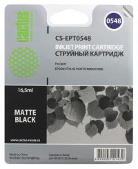 Cactus cs-ept0548 совместимый черный матовый для epson stylus photo r800/ r1800 (16,2ml)