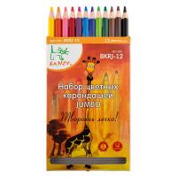 Kanzy Набор цветных карандашей "Kanzy. JUMBO", арт. BKRJ-12, 12 цветов