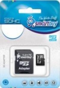 Smartbuy MicroSDHC 8GB Class 10 + SD adapter