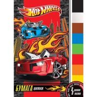 Hot Wheels Бумага цветная "Mattel. Hot Wheels", А4, 8 листов, 8 цветов