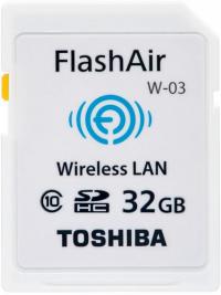 Toshiba SDHC FlashAir W-03 32Gb Class 10 (белый)