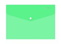 Silwerhof Папка-конверт на кнопке "Classic", 0.15 мм, прозрачная, зеленая