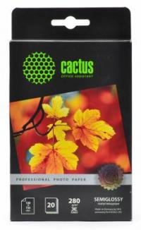 Cactus cs-sma628020 prof 10x15/280г/м2/20л./белый шелковисто-матовое для струйной печати