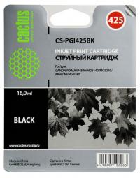Cactus cs-pgi425bk совместимый черный для canon pixma ip4840/mg5140/5240/6140 (16ml)