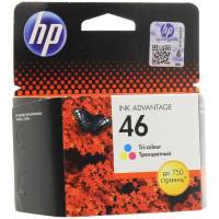 HP Картридж струйный "HP. CZ638AE (№46)", оригинальный, трехцветный для Deskjet Ink Advantage 2020hc Printer/2520hc AiO