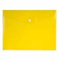 inФОРМАТ Папка-конверт на кнопке, 0,18 мм, А5+, желтая