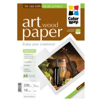 ColorWay Фотобумага  ART глянцевая, Фактура: дерево, А4, плотность: 230 г/м2, 10 листов