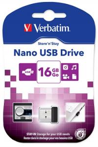 Verbatim 16gb store n stay nano 097464-177 usb2.0 черный