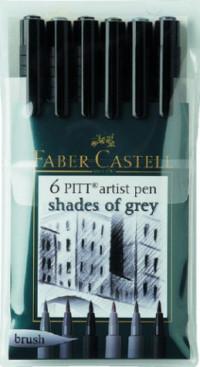 Faber-Castell Набор ручек капилярных "Pitt Artist Pen", 6 цветов