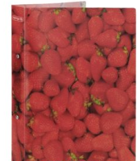 Herlitz Папка на 2-х кольцах "Strawberry", А4, 40 мм, 25 мм, 200 листов