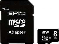 Silicon Power micro SDHC 8Гб class 10 + адаптер