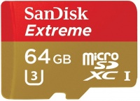 Sandisk Extreme microSD 64Gb CLASS 10 c адаптером