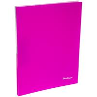 Berlingo Папка c зажимом "Neon", 17 мм, 700 мкм, неоновая розовая