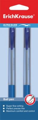 ErichKrause Ручка шариковая автоматическая "Ultra Glide Technology U-29", синяя, 2 штуки