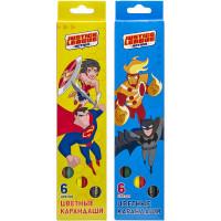 Action! Набор цветных карандашей "DC Comics", 6 цветов