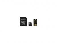 Kingston Карта памяти Micro SDXC 64Gb Class 10 Mobility Kit MBLY10G2/64GB + адаптер SD + USB-картридер