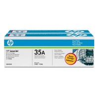 HP 35A Black Dual Pack LaserJet Toner Cartridges