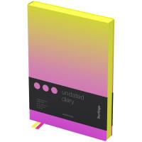 Berlingo Ежедневник недатированный "Radiance", A5, 136 листов, желтый/розовый градиент