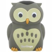 Berlingo Точилка электрическая детская "Owl", 1 отверстие, контейнер