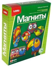 Lori Комплект наборов для изготовления магнитов из гипса "Птички" (в комплекте 10 наборов) (количество товаров в комплекте: 10)