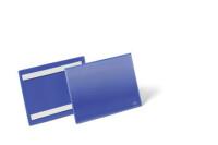 Durable Карман cамоклеящийся для маркировки, A4, горизонтальный, синий