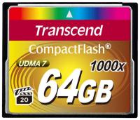 Transcend 64GB CompactFlash 1000X (черный)