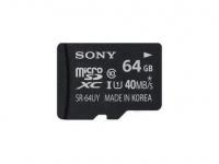 Sony Карта памяти Micro SDXC 64Gb Class 10 SR64NYAT1 + адаптер SD