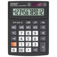 Staff Калькулятор настольный &quot;STF-222&quot;, 12 разрядов, двойное питание, 138x103 мм