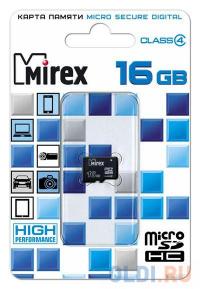 Mirex Флеш карта microSD 16GB microSDHC Class 4