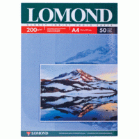 LOMOND Фотобумага "" для струйной печати, А4, 200 г/м2, 50 листов, односторонняя, глянцевая