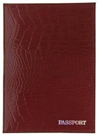 MILAND Обложка на паспорт "Passport. Крокодил", бордо