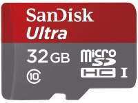 Sandisk Ultra microSDHC Class 10 32GB (SD адаптер) 48MB/s (SDSDQUAN-032G-G4A)
