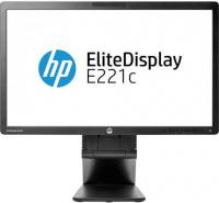HP Монитор 21.5&quot; EliteDisplay E221c черный IPS 1920x1080 250 cd/m^2 7 ms DisplayPort DVI VGA USB D9E49AA