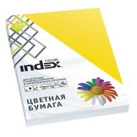 Index Бумага цветная "Color", А4, 80 г/м2, 100 листов, ярко-желтый