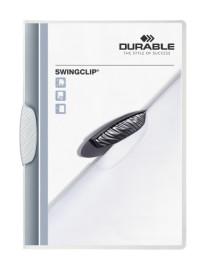 Durable Папка с боковым прижимным механизмом "Swingclip", А4, белый