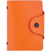 OfficeSpace Визитница карманная на 40 визиток, 80x110 мм, оранжевая