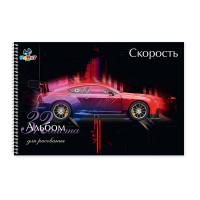 Kanzy Альбом для рисования &quot;Скорость&quot;, А4, 32 листа, арт. KNY 010113\_3