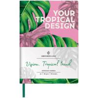 Greenwich Line Записная книжка "Лайт. Vision. Tropicaltrend", А6, 80 листов, клетка