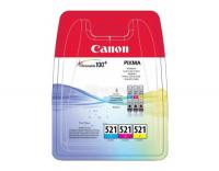 Canon Картридж струйный CLI-521 C, CLI-521 Y, CLI-521 M набор (3 картриджа) для 2934B010