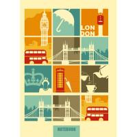Канц-Эксмо Книга для записей &quot;Графика. Поездка в Лондон&quot;, А6, 96 листов, клетка