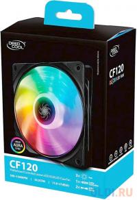 Deepcool Вентилятор CF120 RGB 120x120x25мм (32шт./кор, PWM, пит. от мат.платы и БП, RGB подсветка, 500-1500об/мин) Retail