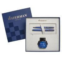 Waterman Набор  "Hemisphere. Blue Obsession CT": ручка шариковая + ручка перьевая