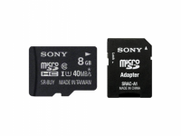 Sony Карта памяти Micro SDHC 8Gb Class 10 SR8UYA/T1+адаптер SD