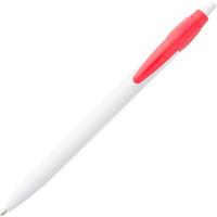 Sponsor Ручка шариковая, автоматическая, белый корпус, красные детали