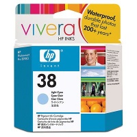 HP 38 Light Cyan Pigment Ink Cartridge