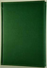 КТС-про Ежедневник недатированный, А5, 320 страниц, "Sorrento", зеленый, с прошивкой, ляссе, отрывной уголок