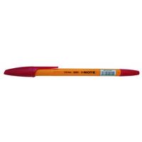 Index Ручка шариковая "I-NOTE", пластиковый желтый корпус, 0,5 мм, красная