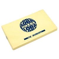 GLOBAL Бумага для заметок с липким слоем, 75х75 мм, желтая, 100 листов