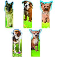 Мир открытий Закладка-линейка для книг "Собаки", 3D, 175x32 мм